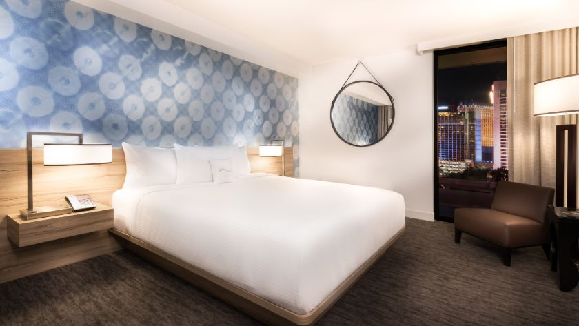 deluxe room at linq hotel casino parking
